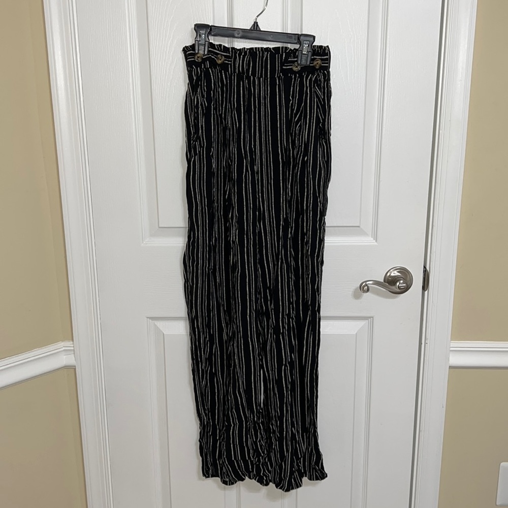 Stripes Wide Leg Pants